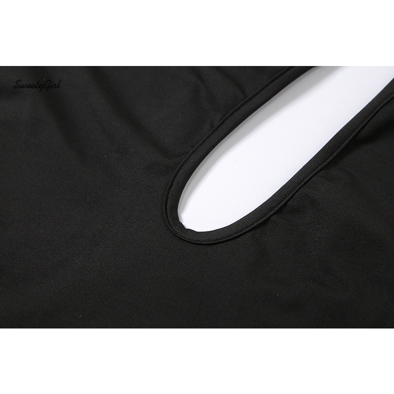 Bộ Áo Liền Quần Không Tay Màu Trơn Thiết Kế Khoét Lỗ Thời Trang Cho Nữ | BigBuy360 - bigbuy360.vn