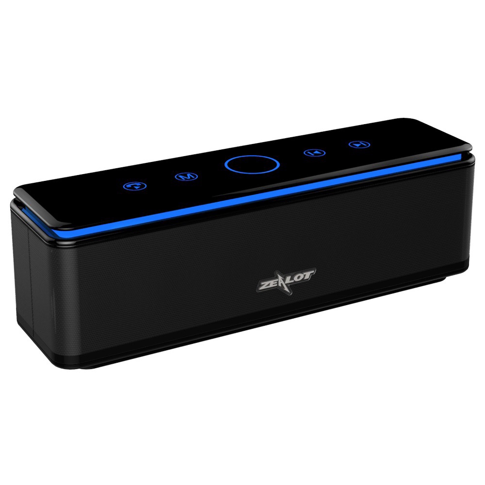 Thanh loa bluetooth ZEALOT S7 không dây âm thanh nổi 3d điều khiển cảm ứng hỗ trợ phát lại qua thẻ Micro SD AUX
