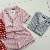 Bộ mặc nhà pijama chất liệu thô