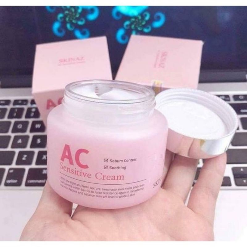 Kem AC Dưỡng Da Trắng Khỏe Hỗ Trợ Trị Mụn Cao Cấp skinaz [chính hãng]