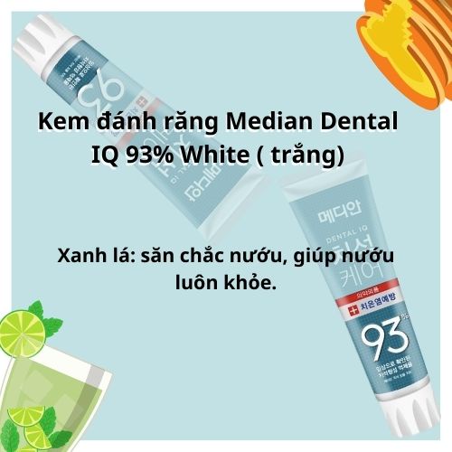 Kem đánh răng median [Sạch Trắng 100%_Hàng Auth] Kem đánh răng120g Median 93% Hàn Quốc