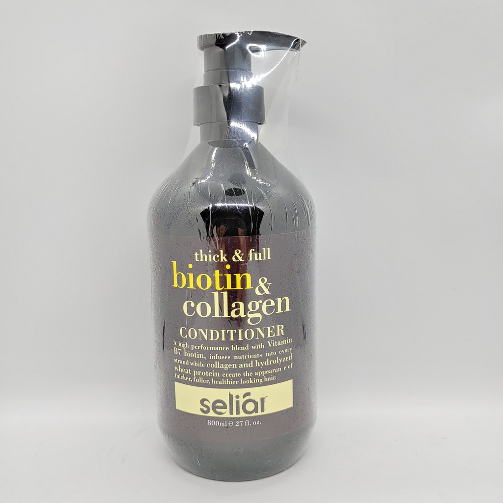 Dầu Gội Xả Biotin Collagen Seliar - Phục Hồi Tóc Hư Tổn 800ML*2