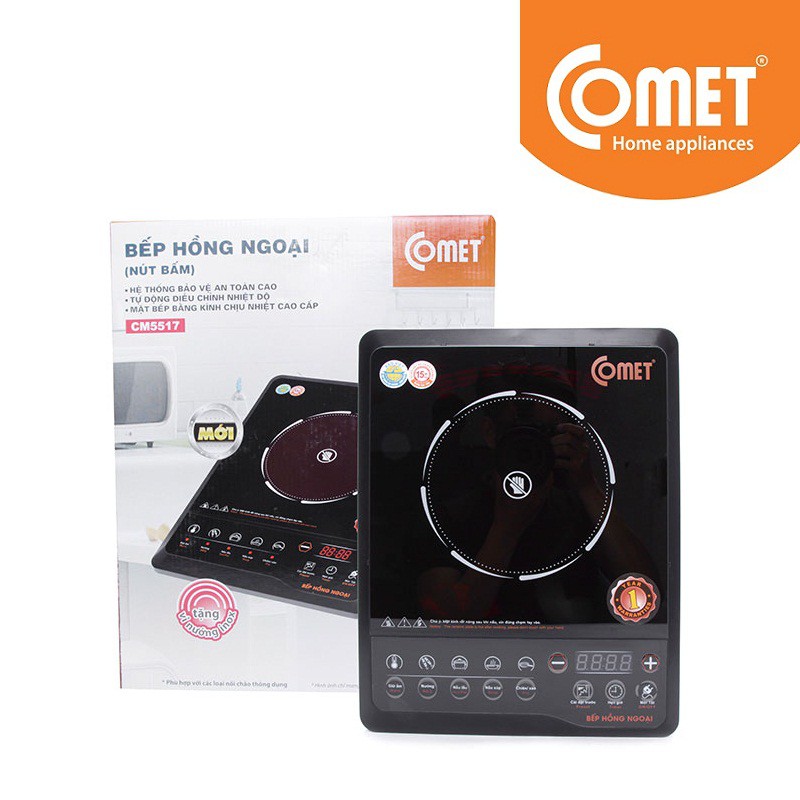 BẾP ĐIỆN HỒNG NGOẠI COMET CM5517 - 1 VÒNG NHIỆT