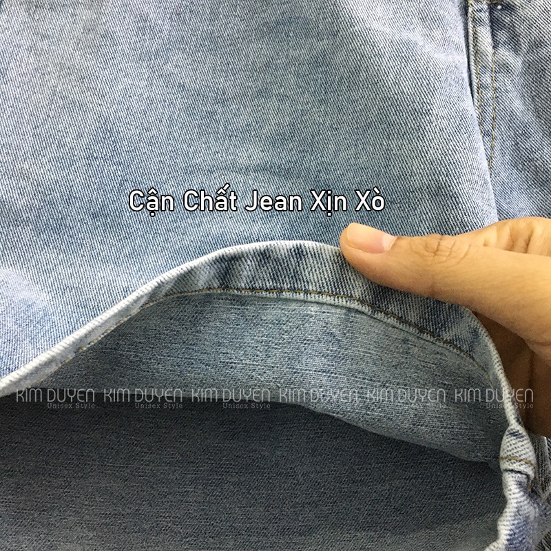 Quần Short Jean Bò Nữ Dáng Ngố Lửng Ống Rộng Chất Jean Trơn Mền Dày Xịn Quần Đùi Bò 5 Khuy Cạp Cao [Video + Ảnh Thật]