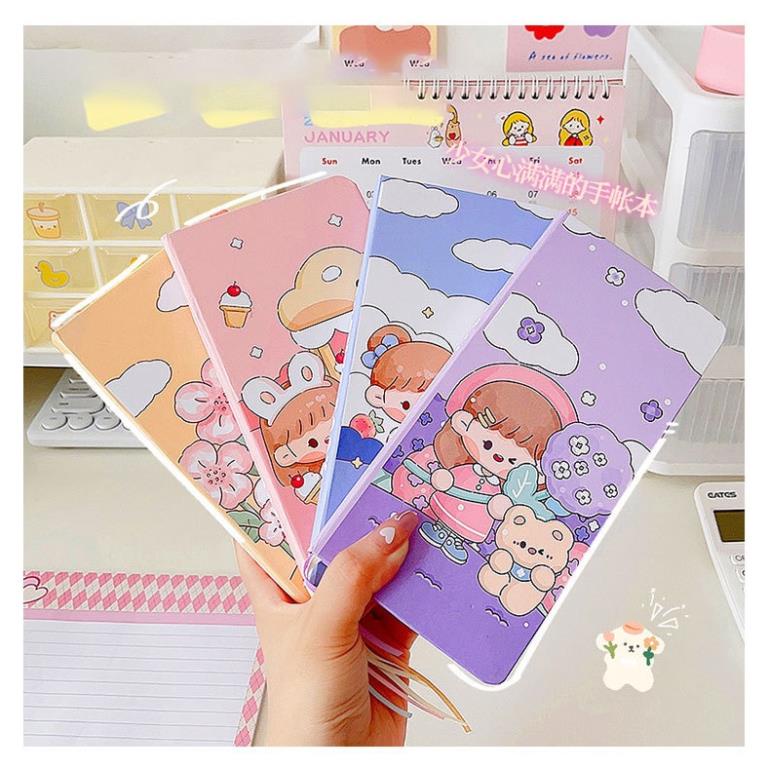 Sổ tay mini GALANO sổ ghi chép cá nhân hàng ngày kẻ caro 90 trang giấy 80 gsm nhiều màu SN-001422