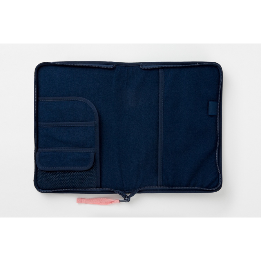 Túi Đựng Tablet ARTBOX Hàn Quốc Màu Xanh Navy Thêu Họa Tiết Babichon