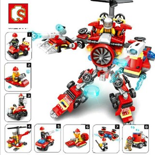 Đồ chơi kiểu Lego sembo block xếp hình robot không gian