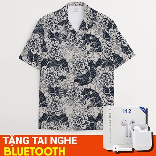 Mẫu sơ hoạ tiết hình xăm - Áo sơ mi hawaiian hình xăm Nhật Bản - Neofelis