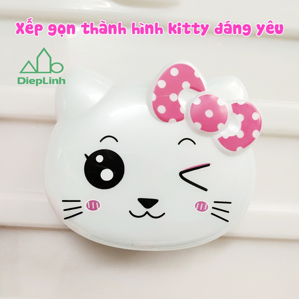 Bộ Đồ Chơi Trang Điểm Cho Bé Gái Hình Kitty