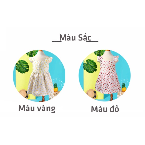 Váy bé gái đầm bé gái Cherry cánh tiên cao cấp sang chảnh cho bé từ 13-26kg Shopmevung_kids