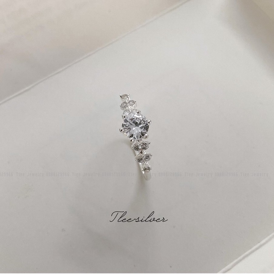 Nhẫn bạc nữ TLEE Elise Prince nạm đá sang trọng TleeJewelry A0151