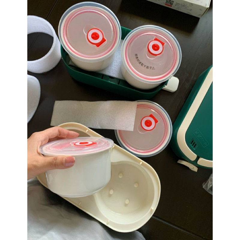 HỘP CƠM VĂN PHÒNG GIỮ NHIỆT -  2 TẦNG - HẸN GIỜ TIỆN DỤNG CHO DÂN VĂN PHÒNG, SINH VIÊN-GD409