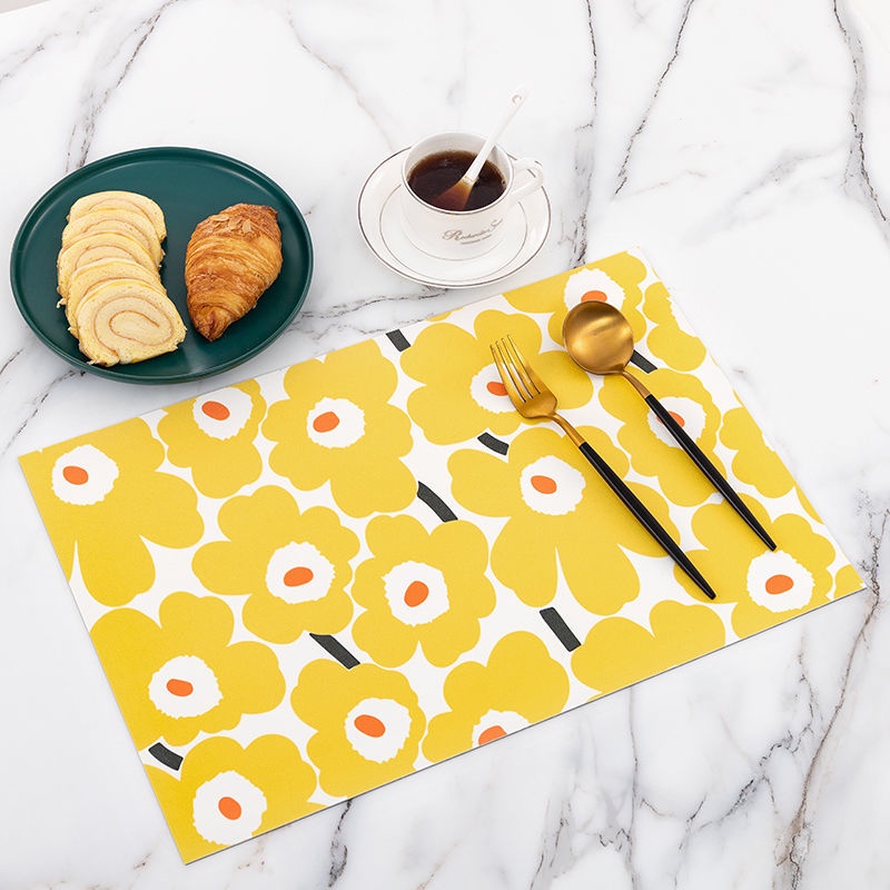 Tấm Da Lót Bàn Ăn Cách Nhiệt Chống Thấm Nước/Dầu Mỡ/Chống Nhiệt Độ Cao