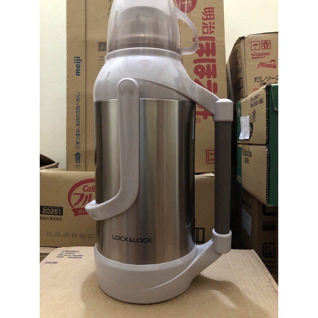 Phích giữ nhiệt 💥FREESHIP💥 Phích thủy tinh cao cấp LHC9106 dung tích 3200ML - Lõi thủy tinh chịu nhiệt, độ bền cao