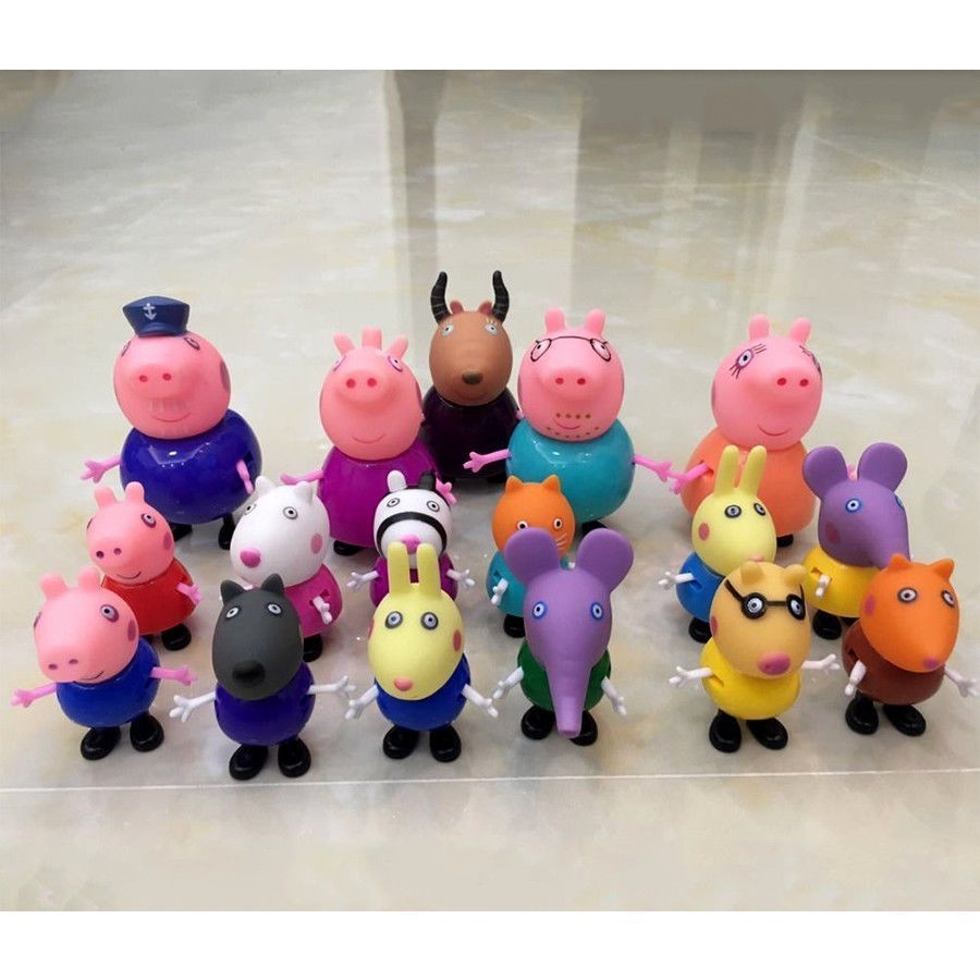 Bộ 21 món đồ chơi gia đình Peppa Pig 2018 xinh xắn cho trẻ em