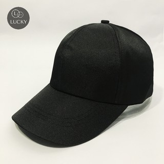 Nón lưỡi trai Lucky trơn màu đen