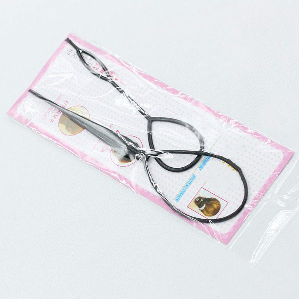 Set 2 Dụng Cụ Hỗ Trợ Tết Tóc Màu Sắc Xinh Xắn Dành Cho Nữ