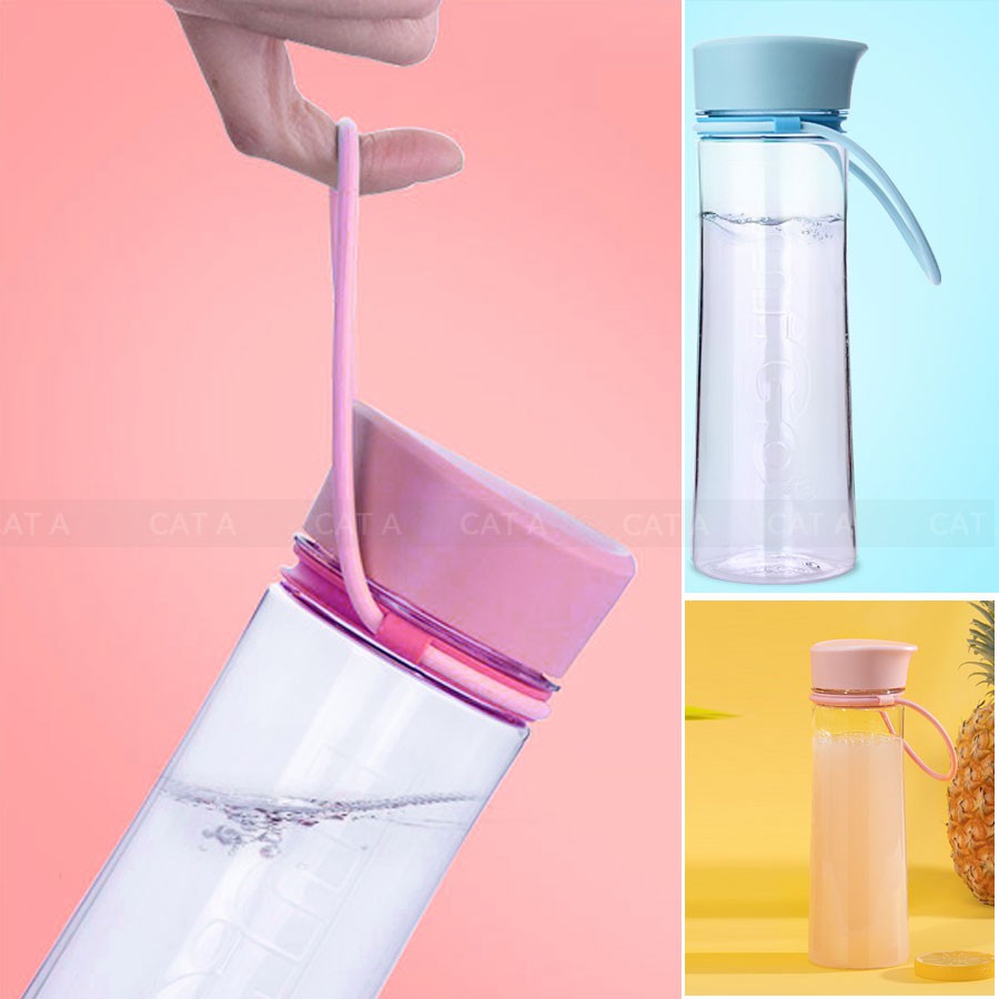 Bình đựng nước, bình nước bằng Nhựa BPA FREE MIGO Cao cấp - 1521 - An toàn, trong suốt, có rây lọc, quai xách TA4 | BigBuy360 - bigbuy360.vn