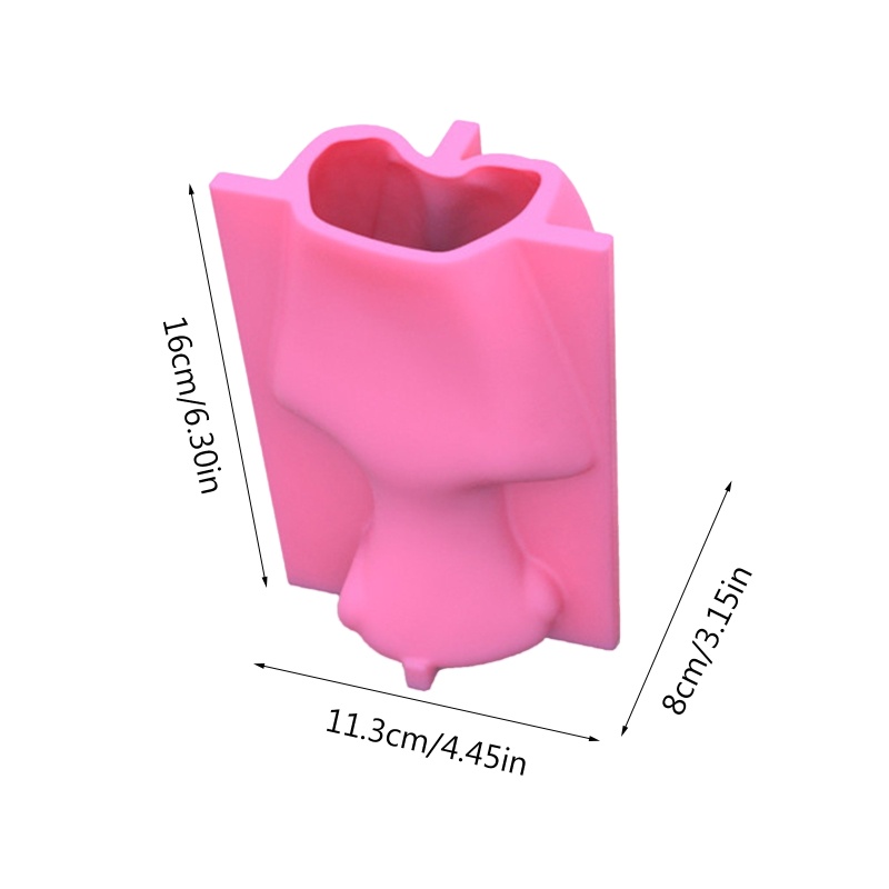 Khuôn Silicone Làm Đất Sét Xi Măng Hình Khuôn Mặt Người Trừu Tượng