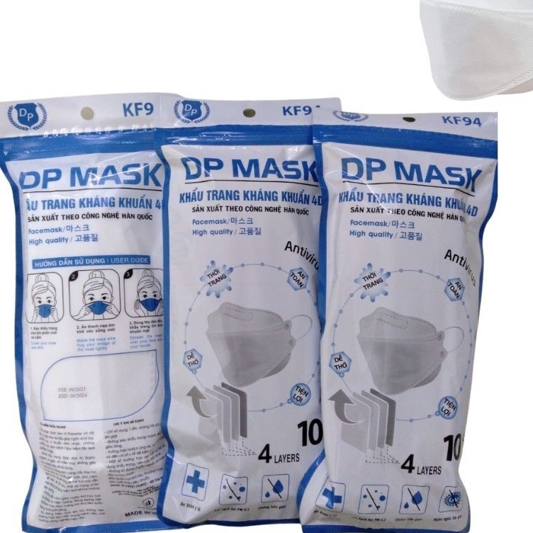 Khẩu trang y tế, khẩu trang 4D KF 94 DP,HH,MN Mask (Siêu Rẻ)