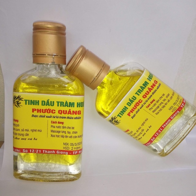 1 Chai Tinh dầu tràm Phước quảng tràm vàng chính gốc Huế