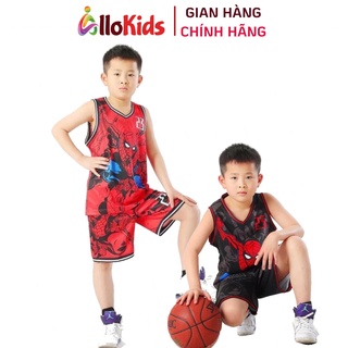 5Y đến 15Y - Size Đại đến 50kg. Bộ bóng rổ Ba lỗ người nhện bé trai bé gái hàng chính hãng cao cấp