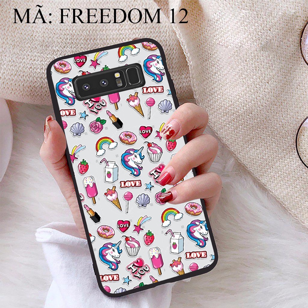 Ốp lưng Samsung Note 8 viền dẻo TPU BST Phong Cách Tự Do