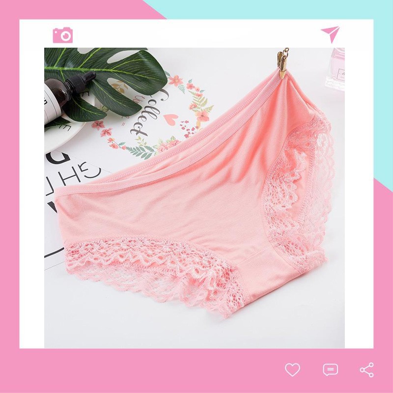 Quần Lót Viền Ren Modal Nữ | BigBuy360 - bigbuy360.vn