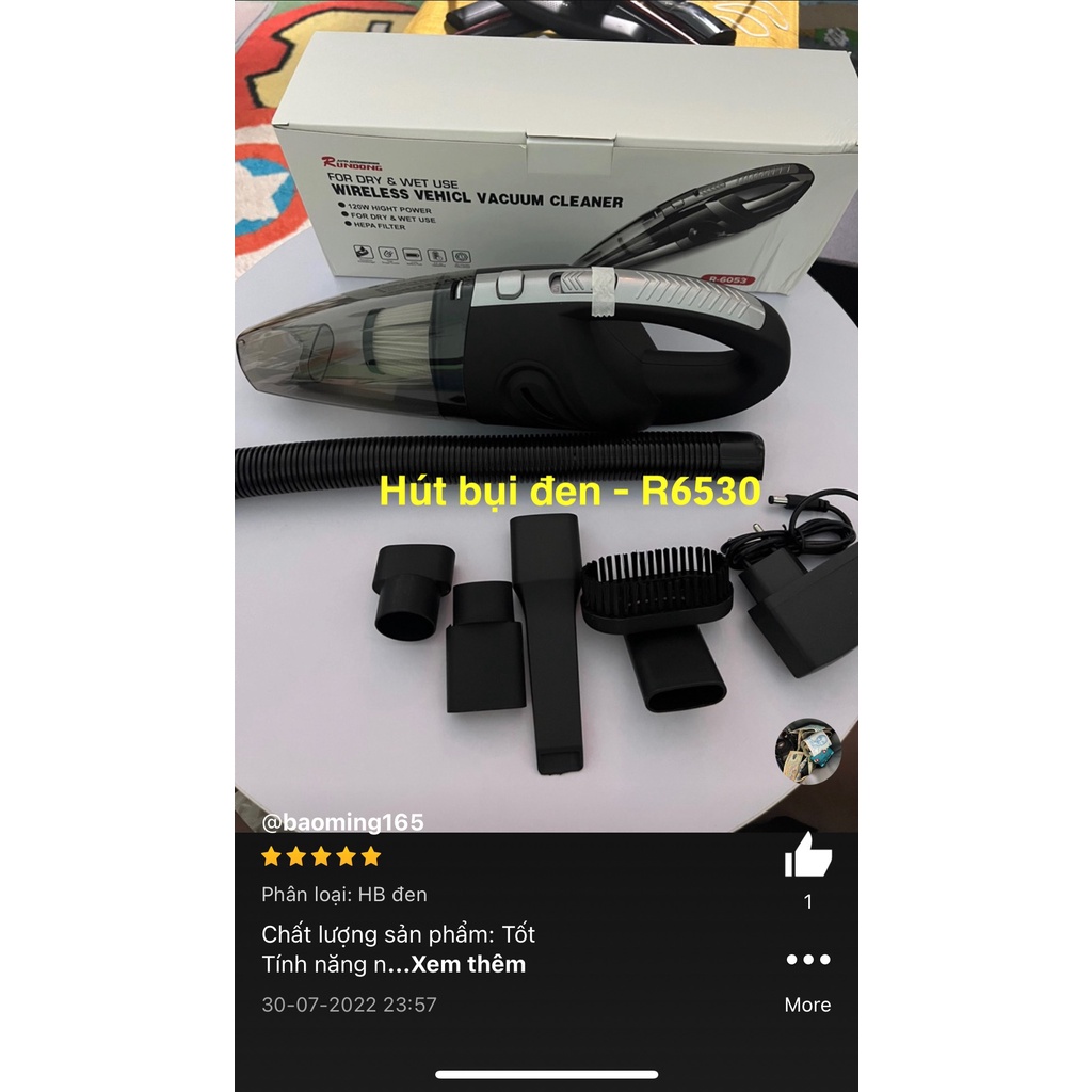 Máy hút bụi cầm tay min SẠC PIN không dây hút bụi ô tô ,sofa giường nệm dùng trong gia đình -hoacuonghn