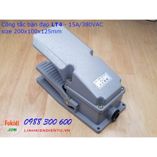 Công tắc bàn đạp LT4, thân vỏ nhôm đúc nguyên khối, công suất 15A/380VAC