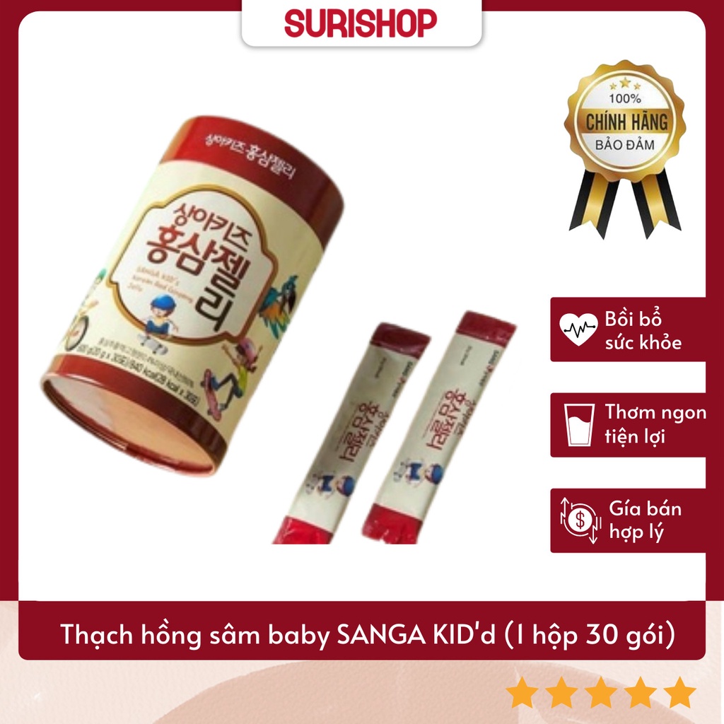 {HÀNG CHÍNH HÃNG} Thạch hồng sâm baby SANGA KID'd