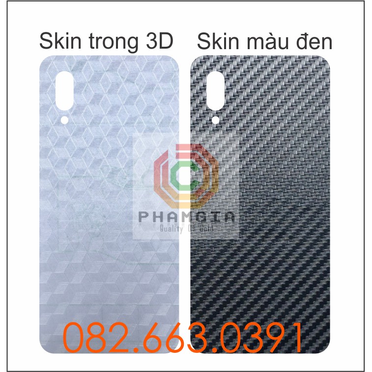 Miếng dán mặt lưng skin carbon Samsung A02