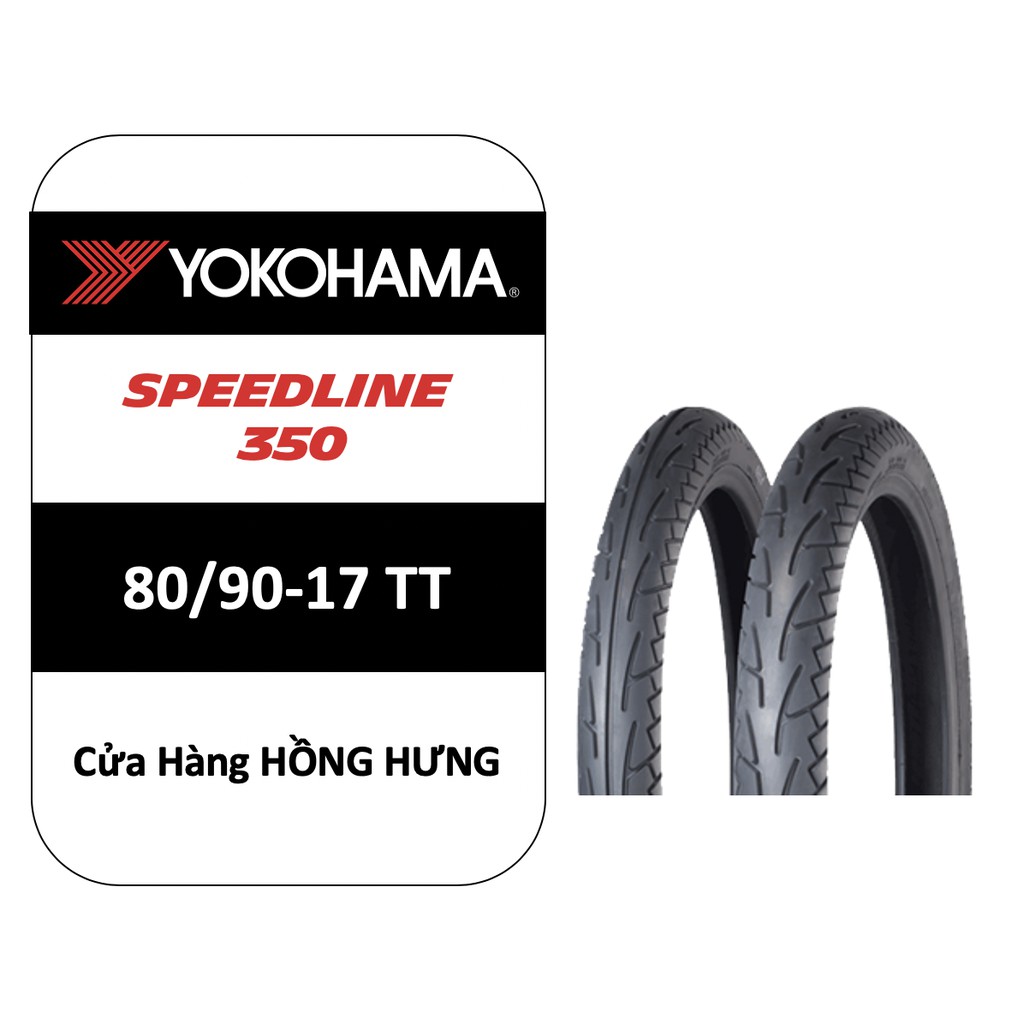 Lốp Yokohama 80/90-17 TT R350 (Lốp sau các dòng xe phổ thông 17 inch)