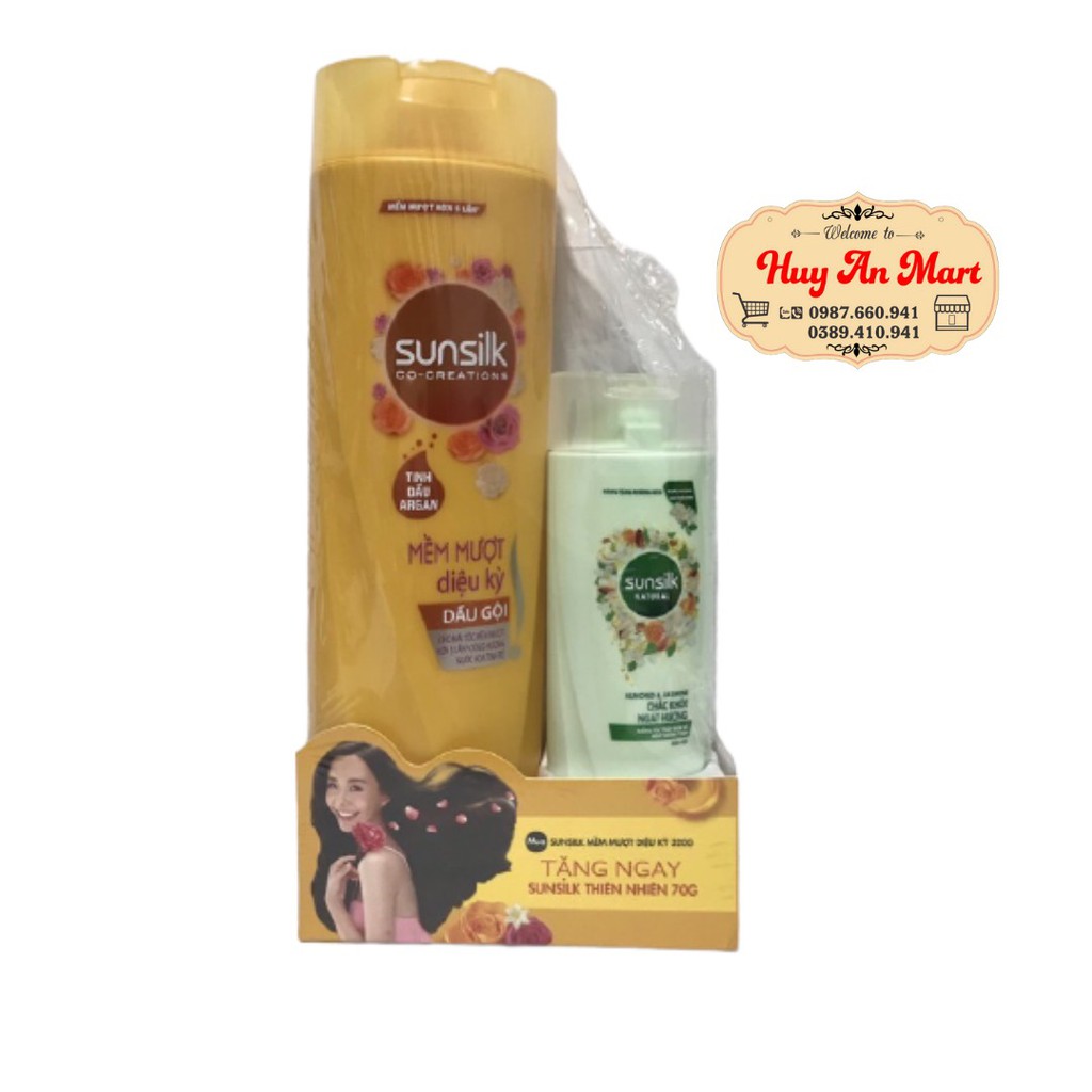 ⚡MUA 1 TẶNG 1⚡ Dầu gội  đầu Sunsilk 320gr tặng dầu gội 70g hương hoa thiên nhiên chắc khỏe ngát hương  hàng việt nam