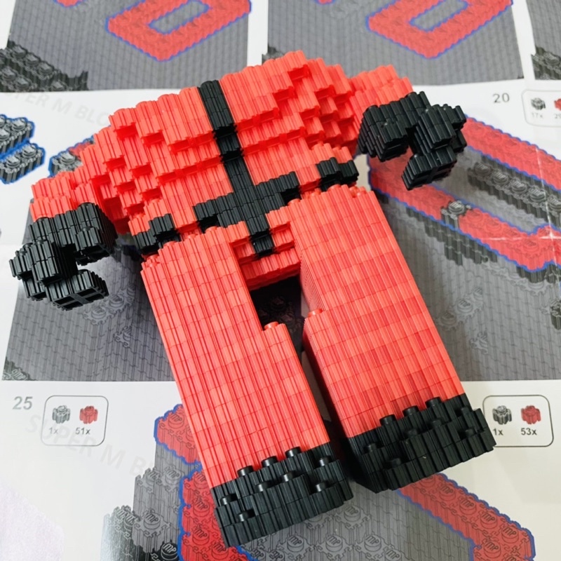 Mô Hình Lắp Ráp Lego 3D BEARBRICK SQUID GAME - BST Bearbrick