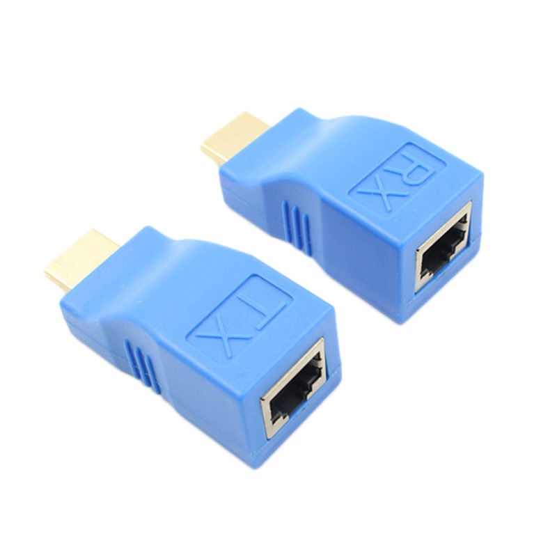 Cáp Chuyển Đổi Hdmi Sang Rj45 Lan Tx Rx5E Cat6 Ethernet V1.4 30m 4k Hd Tv 1080p