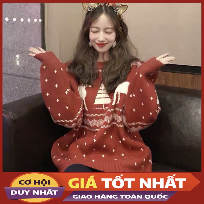Áo Len Lông Xù Noel Dày Dặn Hàng Quảng Châu M0659-Violet