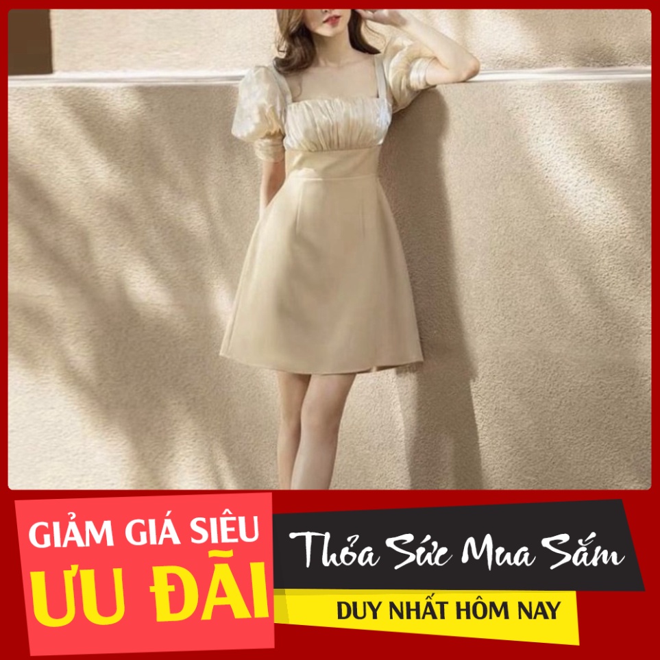 VÁY PHỐI TƠ OGANZA TAY BỒNG THIẾT KẾ NỔI BẠT SANG CHẢNH