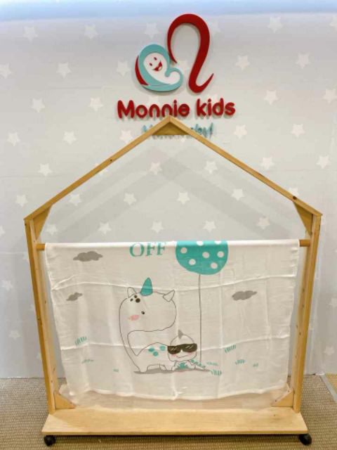 Chăn lụa mùa hè Babysilk cho bé 110x110cm, chăn lụa mềm mại cho trẻ - Monnie Kids