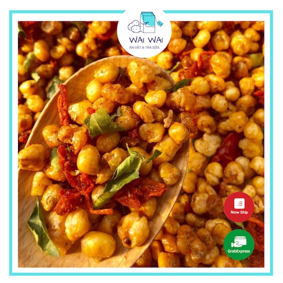 Bắp Rim Khô Bò Lá Chanh Giòn Tan Đậm Vị - Lon 350gr  - Ăn Vặt Wai Wai