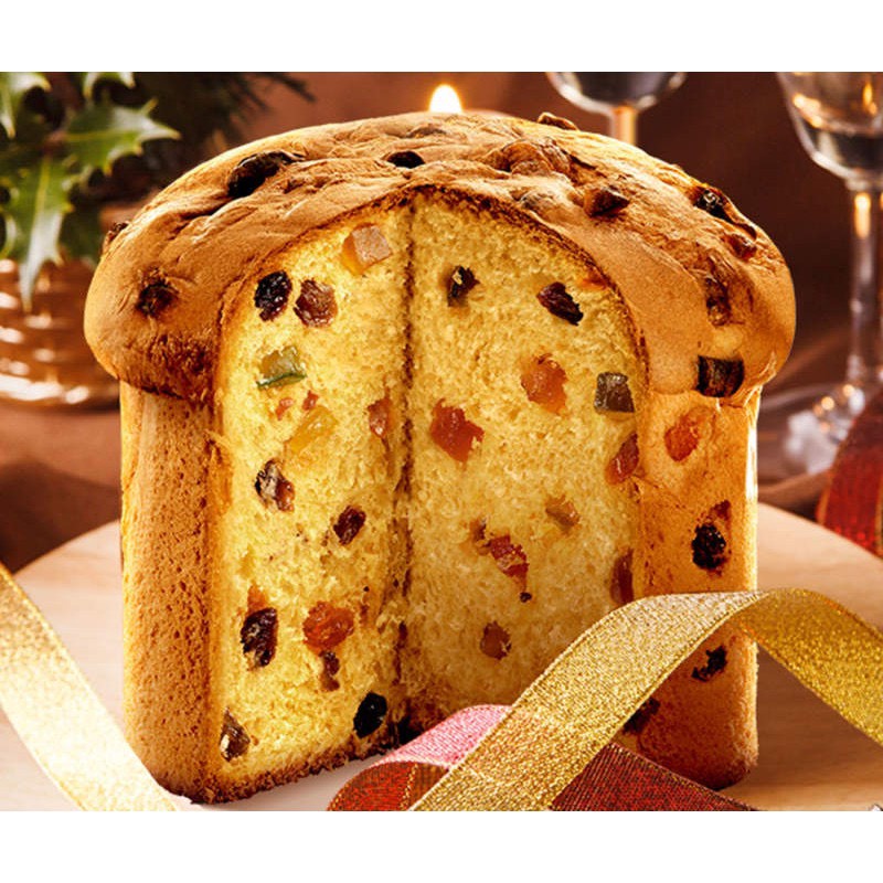 Bánh bông lan 80Gram men tự nhiên ⚡ GIÁ TỐT NHẤT ⚡ Bánh mì nhân Trái cây sấy và Socola Ý Panettone Bauducco 100g
