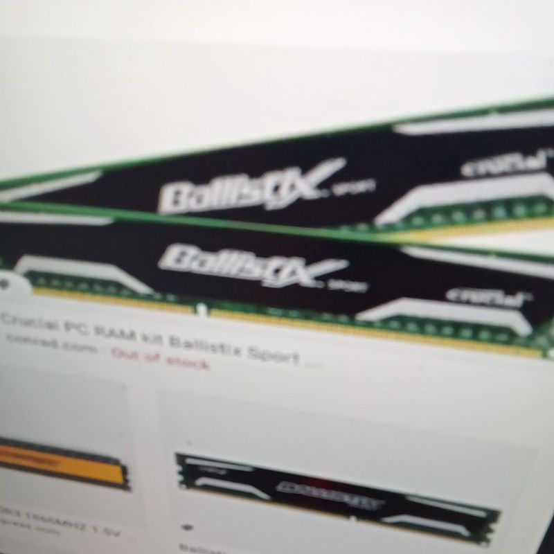 ram rucial ballixtix ddr3 4gb và 8gb tản nhiệt  buss  1333 /1600 / 1866 / 2133 / 2400