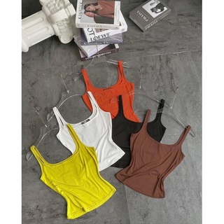 Áo 2 dây cổ vuông ôm body