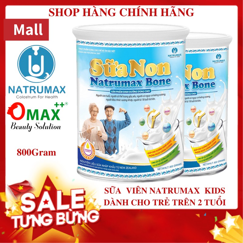 SỮA NON NATRUMAX BONE - HỖ TRỢ XƯƠNG KHỚP - LOÃNG XƯƠNG - THỂ TRẠNG YẾU