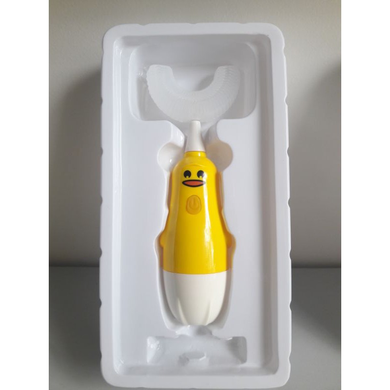 Bàn chải đánh răng điện tử hình chữ U trẻ em - Bàn chải tập đánh răng cho bé HOẠT HÌNH ngộ nghĩnh