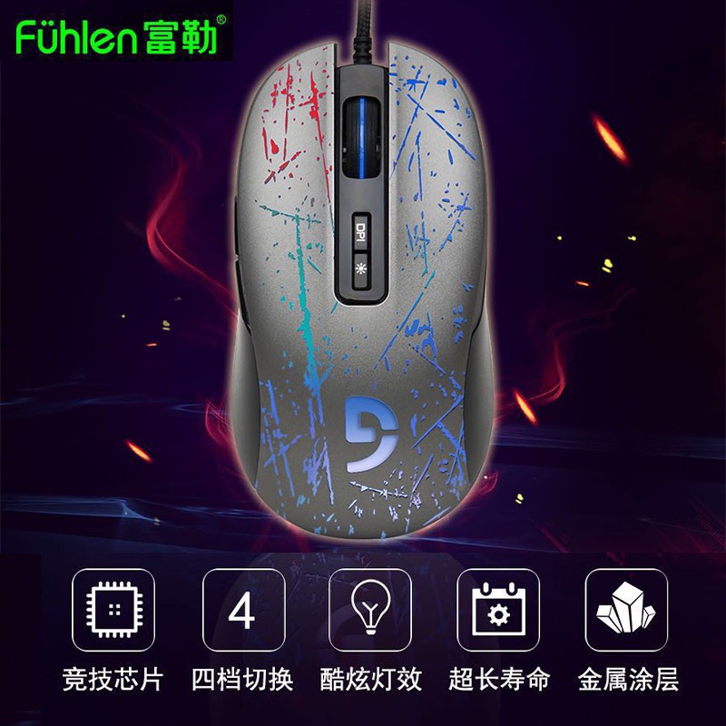 Chuột gaming Fuhlen L102 [Bảo hành 36 tháng] ♥️Freeship♥️ Chuột chơi game Fuhlen F200 - Fuhlen G90