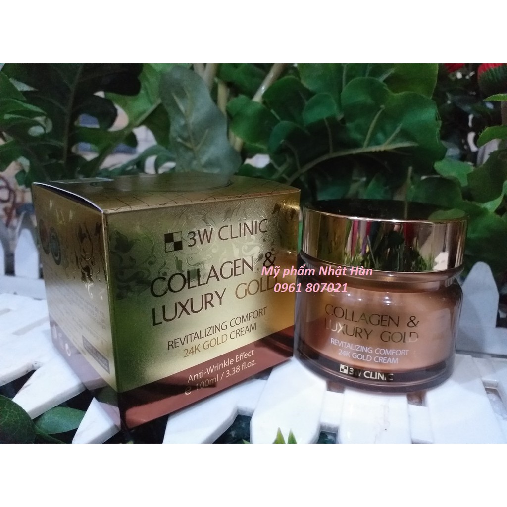 Kem dưỡng trắng và tái tạo da 3W COLLAGEN & LUXURY GOLD 100ml (Mẫu mới)