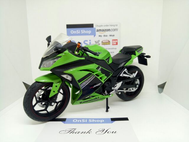 MÔ HÌNH XE KAWASAKI NINJA 300 TỈ LỆ 1/12 MOTO AUTOMAXX JOYCITY ĐỘ