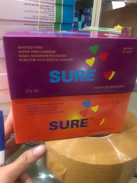 Bao cao su sure Trái Tim hộp 36 chiếc
