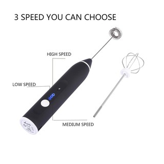 [HOT] ⚡Máy đánh trứng⚡ tạo bọt cà phê mini 3 tốc độ siêu tiện lợi